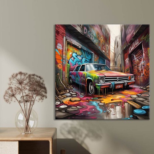 Car graffiti art limited - car,