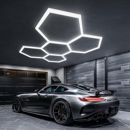 Pack hexagon led garage - 25,