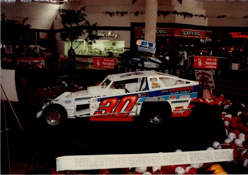 1980s dirt modified race car - race,